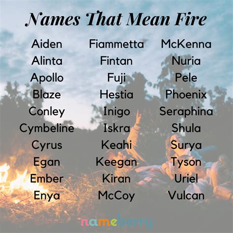 People with dark hair or a swarthy complexion are mostly the bearers of this name. . Last names that mean fire